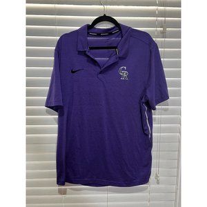 Nike Baseball Colorado Rockies Polo Shirt -‎ Size XL